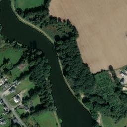 Vue satellite de Camping municipal de l'Étang à Corlay