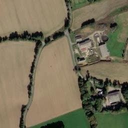 Vue satellite de Ferme de la Petite Croix (mobil-home) à Plouguenast-Langast