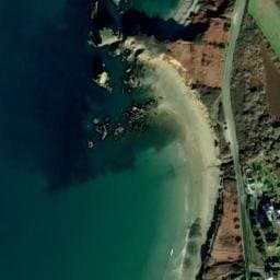 Vue satellite de Camping de la Plage de Trez Rouz à Camaret-sur-Mer