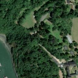 Vue satellite de L'Abbaye de Landevennec à Landévennec