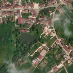 Vue satellite de Aire de services et de stationnement de Landaville à Landaville