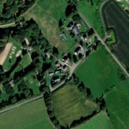 Vue satellite de Aire naturelle de camping de l'étang des Sources à Le Moustoir