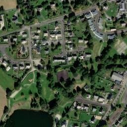 Vue satellite de Camping Municipal de la Chesnaie à Plouguenast-Langast