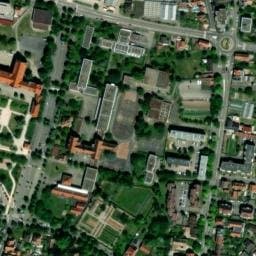 Vue satellite de Parking bus Charlemagne à Sélestat