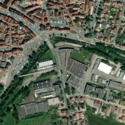 Vue satellite de Parking bus Vauban à Sélestat