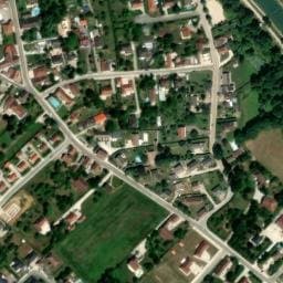 Vue satellite de Parking Lusigny-sur-Barse Route du Lac à Lusigny-sur-Barse