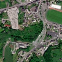 Vue satellite de Aire de camping-car à Rostrenen à Rostrenen