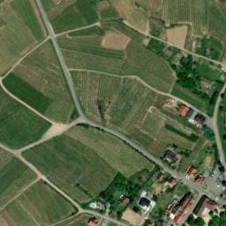 Vue satellite de vers l'étang de pêche à Kintzheim