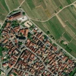 Vue satellite de Parking vélo Ribeauvillé - mairie à Orschwiller