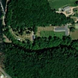 Vue satellite de Camping du Moulin Vert à Spézet