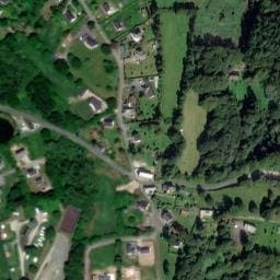 Vue satellite de Camping municipal du Korong à Paule