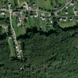 Vue satellite de Camping du Lac à Bon Repos sur Blavet