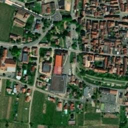 Vue satellite de Parking vélo Bergheim - centre sportif et culturel à Bergheim