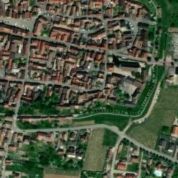 Vue satellite de Parking route de Colmar à Bergheim