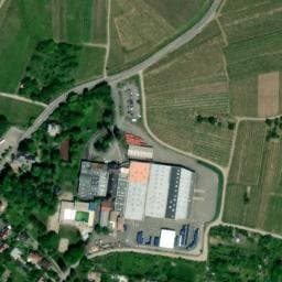 Vue satellite de Parking vélo Ribeauvillé - piscine Carola à Zellenberg