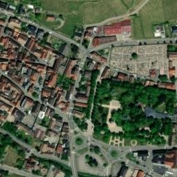 Vue satellite de Parking du jardin de ville à Hunawihr
