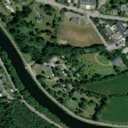Vue satellite de Camping de Rodaven à Saint-Coulitz
