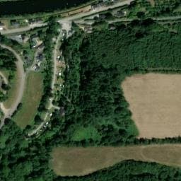 Vue satellite de Camping de La Pointe à Saint-Coulitz