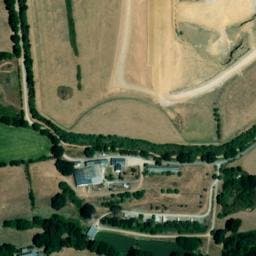 Vue satellite de Camping du Bas Maine à Saint-M'Hervé