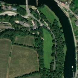 Vue satellite de Camping Municipal de Penn Ar Pont à Châteauneuf-du-Faou