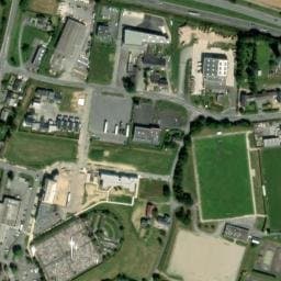 Vue satellite de Aire de camping-car à Pleumeleuc à Pleumeleuc