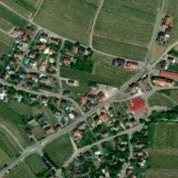 Vue satellite de Domaine Edmond Rentz - Zellenberg à Zellenberg