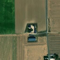 Vue satellite de Aire de stationnement camping-cars à l'Huilerie Laluque à Bazoches-les-Gallerandes