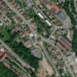 Vue satellite de Camping de la CCAS  de KAYSERSBERG à Kaysersberg Vignoble