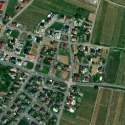 Vue satellite de Parking vélo Bennwihr - aire de jeux à Bennwihr