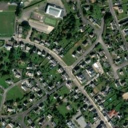 Vue satellite de FERMÉ Camping municipal à Cléguérec