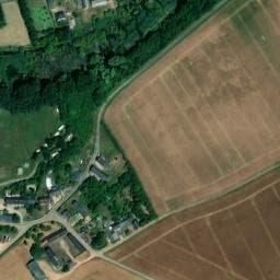 Vue satellite de Camping A la ferme de Secouray à Varize