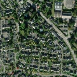 Vue satellite de Aire de stationnement à Vitré à Erbrée