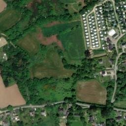 Vue satellite de Camping de Kerleyou à Douarnenez