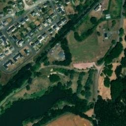 Vue satellite de Aire de camping-car à Mauron à Mauron