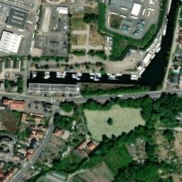 Vue satellite de Aire de service et de stationnement de camping-cars - OnlyPark - Port de Plaisance de Colmar à Horbourg-Wihr