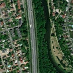 Vue satellite de Aire de camping-car à Bischwihr à Bischwihr