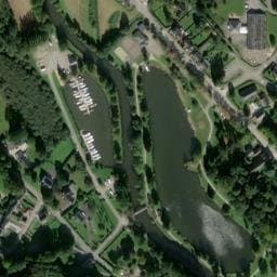 Vue satellite de Camping municipal Val d'Oust à Crédin