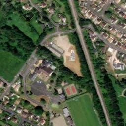 Vue satellite de Aire de Saint-Saturnin à Aigné