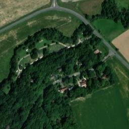 Vue satellite de Camping à l'Orée du Bois de Montalan à Saint-Hilaire-les-Andrésis