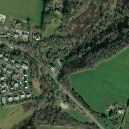 Vue satellite de Aire de camping-cars Guengat à Plonéis