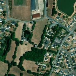 Vue satellite de Aire de camping-car à Le Pertre à Le Pertre