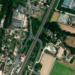 Vue satellite de Aire de camping-car à Villevallier à Villevallier