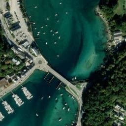 Vue satellite de Aire de camping-car à Primelin à Primelin