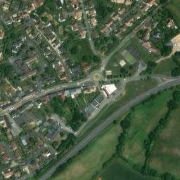 Vue satellite de Aire de service camping-car La Devaisière à Coulans-sur-Gée
