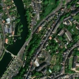 Vue satellite de Aire Camping-car Quai Louis Blanc - Le Mans à Trangé