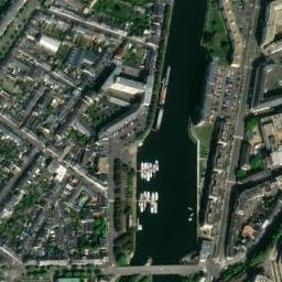 Vue satellite de Aire de camping-car du Le Mans Quai Amiral-Lalande à Allonnes