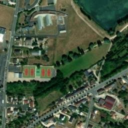 Vue satellite de Aire de camping-car du camping Le Val Fleuri à Cloyes-les-Trois-Rivières