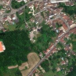 Vue satellite de Aire CAMPING-CAR PARK de La Vôge-les-Bains, Bains-les-Bains à Trémonzey