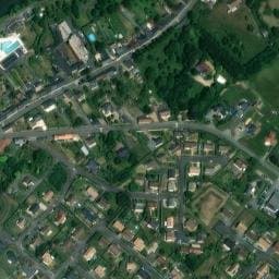 Vue satellite de Aire Camping-car du camping La Sittelle à Loué