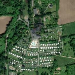 Vue satellite de Camping et Parc de loisirs Le Bel-Air à Pouldreuzic